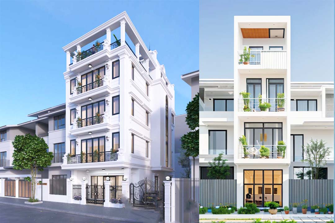 Nhà phố 1 trệt 3 lầu