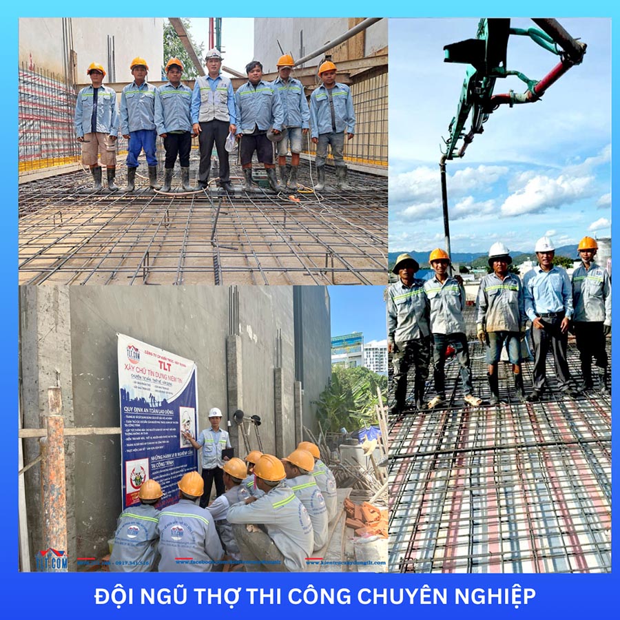 Đội ngũ thợ thi công chất lượng chuyên nghiệp