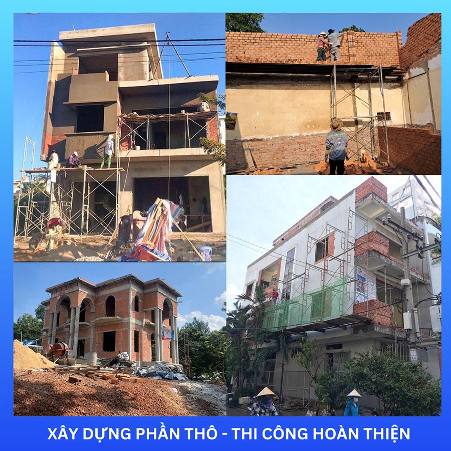 Thi công hoàn thiện nhà trọn gói