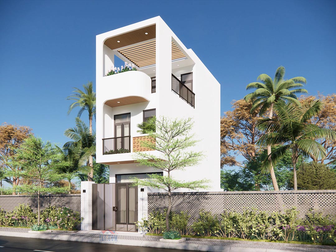 Nhà 1 trệt 2 lầu