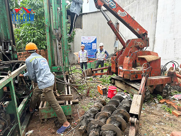 Thi công ép cọc