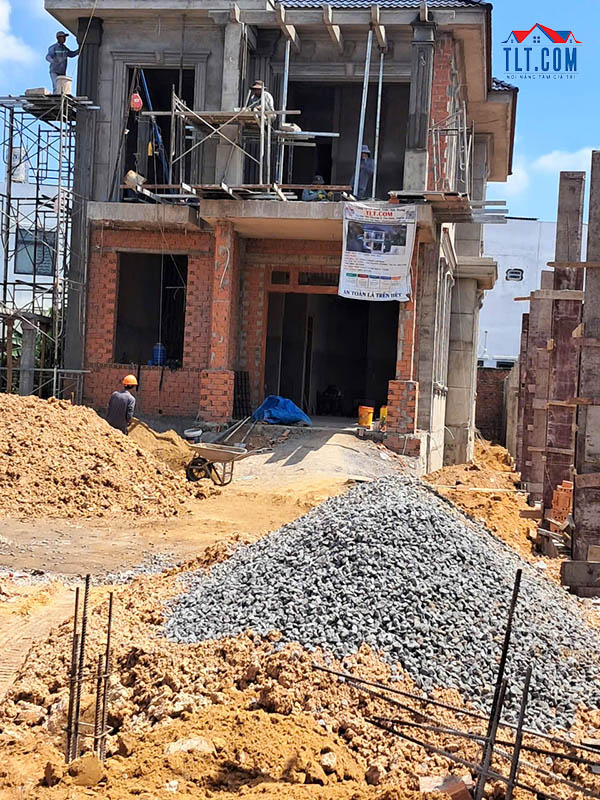 Xây thô mẫu nhà biệt thự
