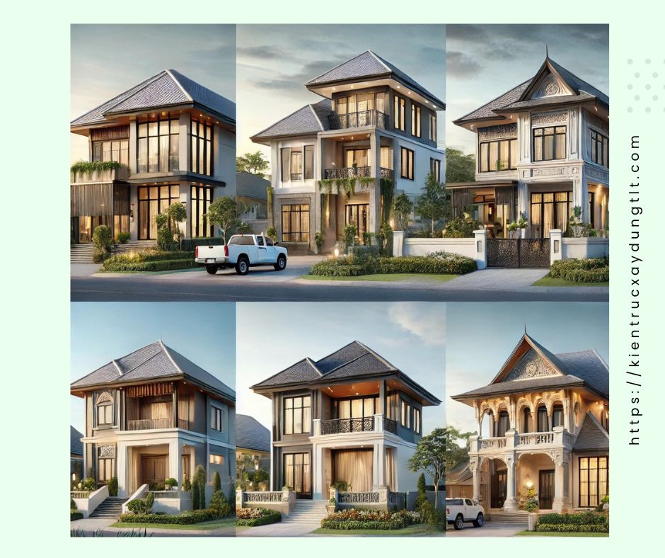 các mẫu nhà 2 tầng