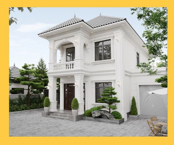 Mẫu nhà biệt thự 2 tầng mini