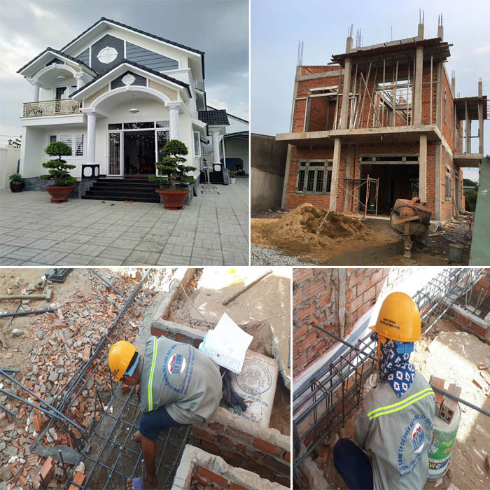 Quy trình thi công xây nhà trọn gói trảng bàng