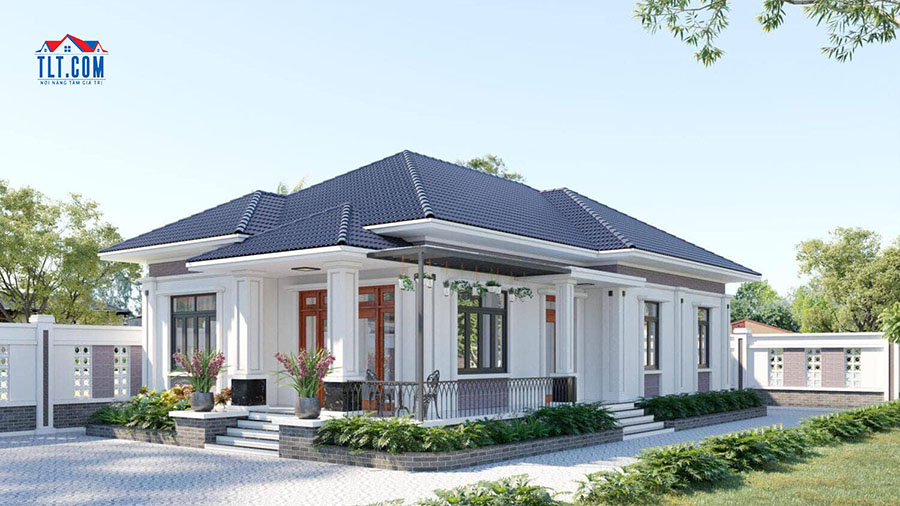 Mẫu nhà cấp 4 mái nhật