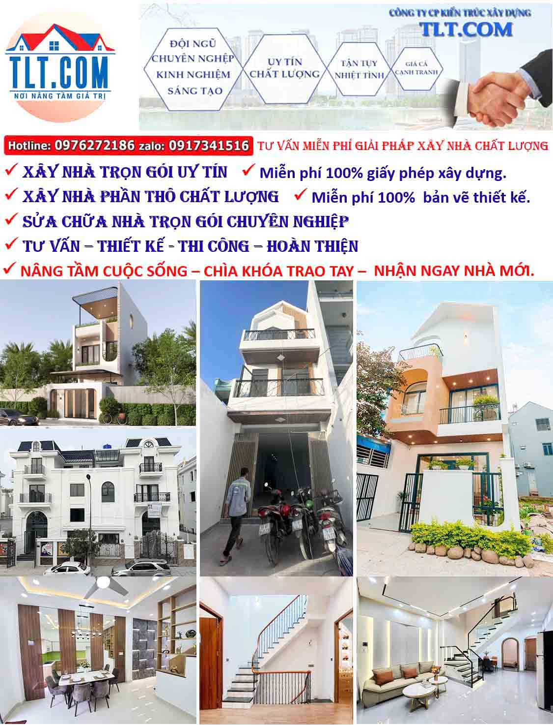 Bảng báo giá xây nhà trọn gói tại hcm