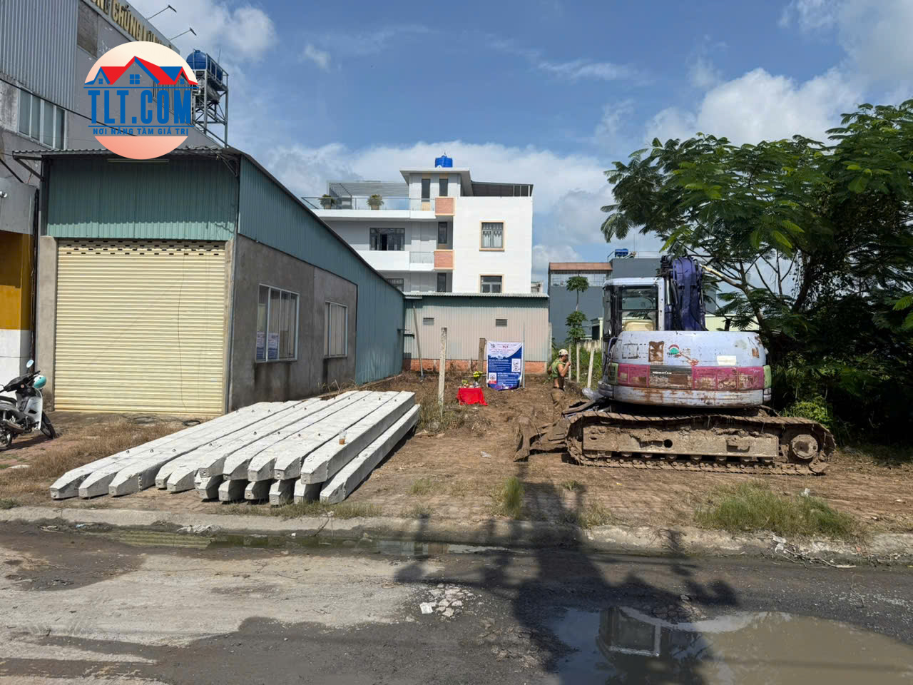 thi công ép cọc - khởi công công trình