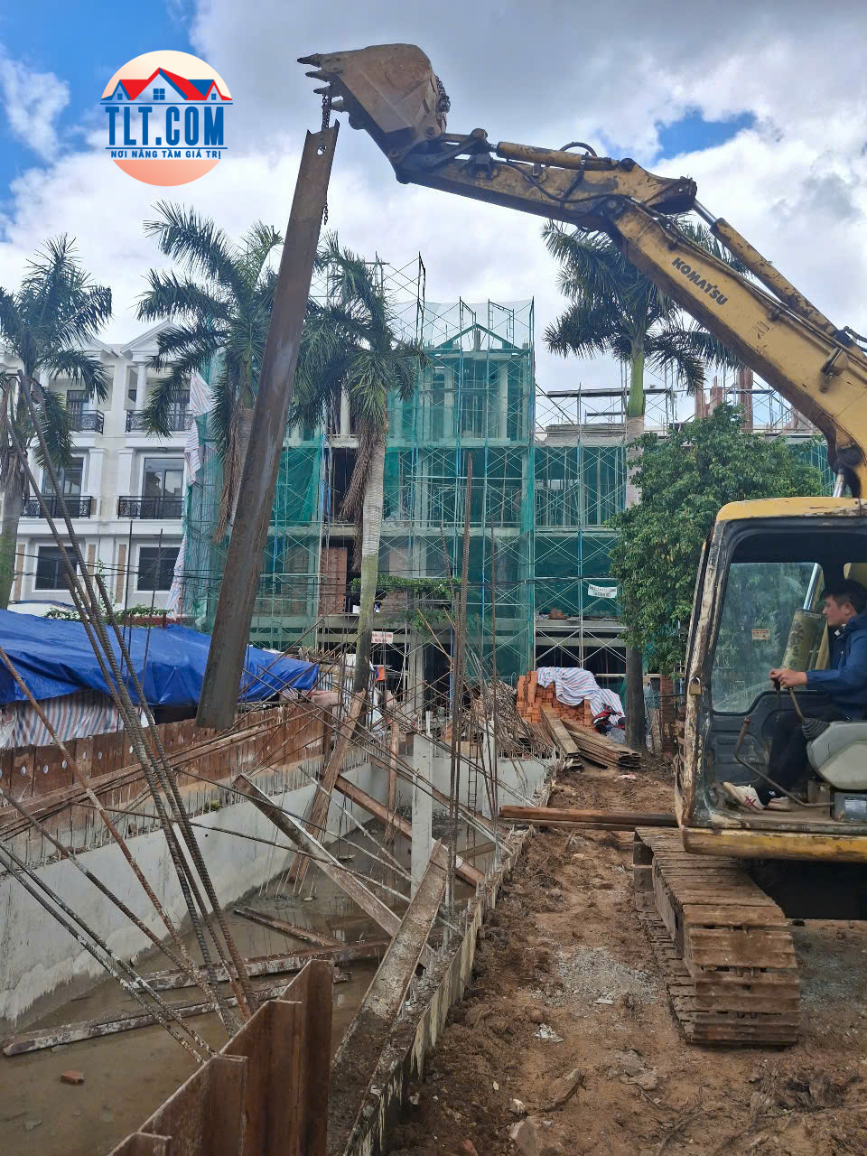 xây nhà tầng hầm nhà phố hcm