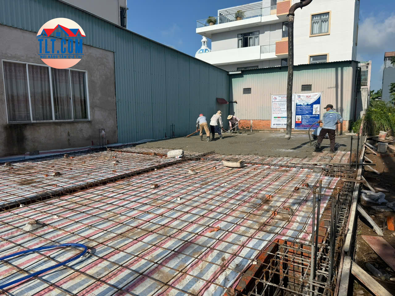 thi công đổ bê tông