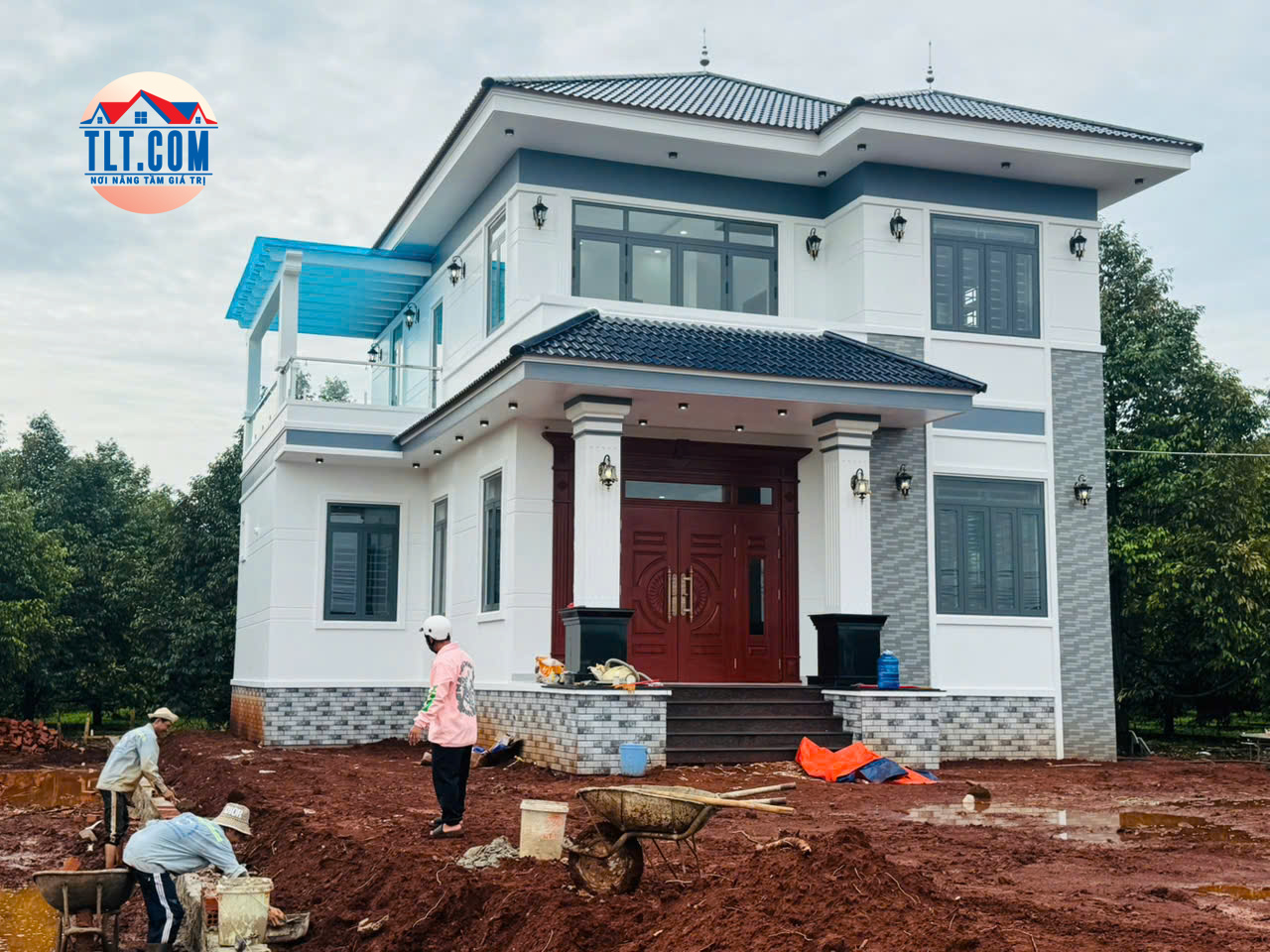 Hình thi công xây nhà thực tế