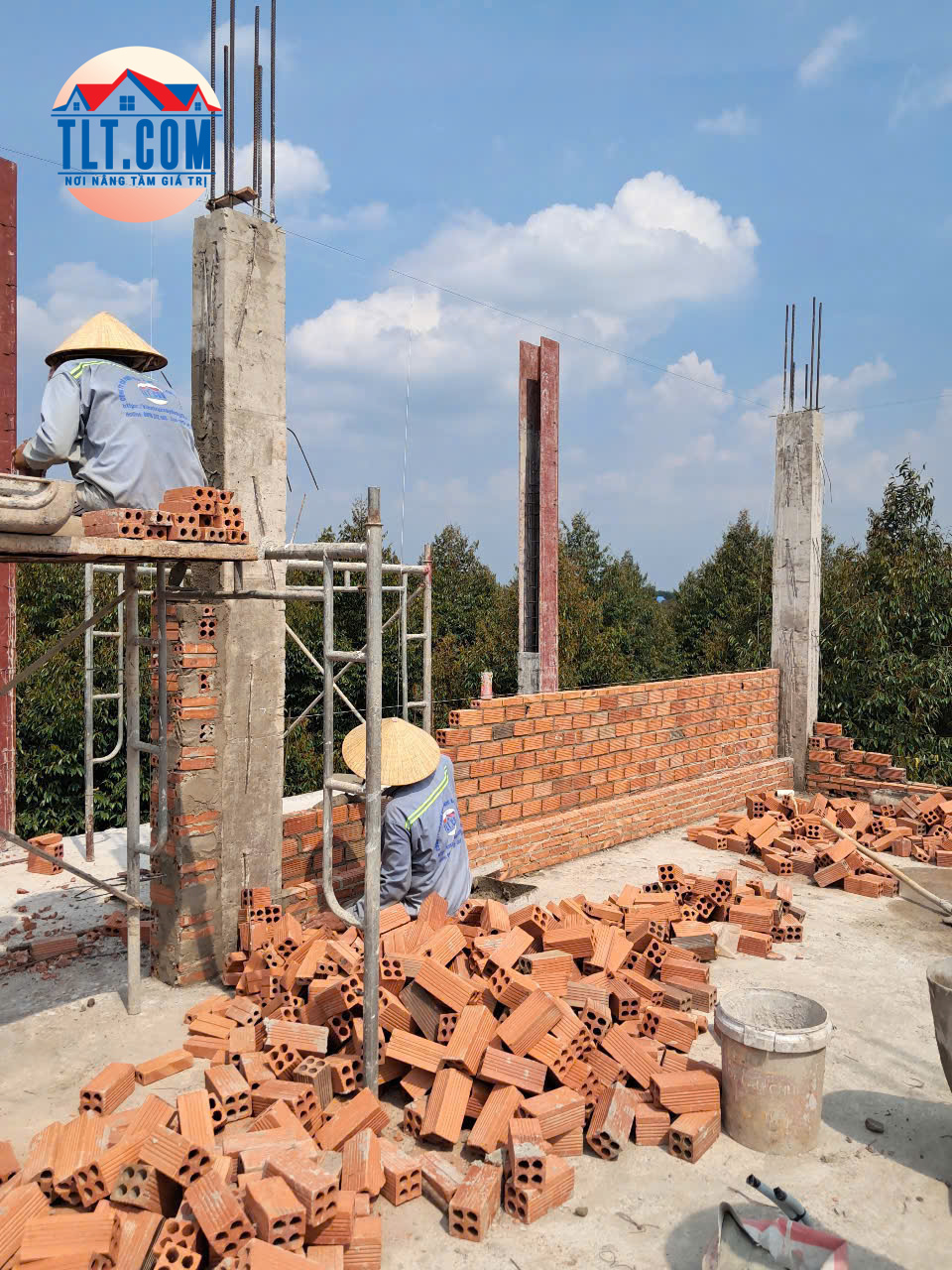 Thi công xây tường