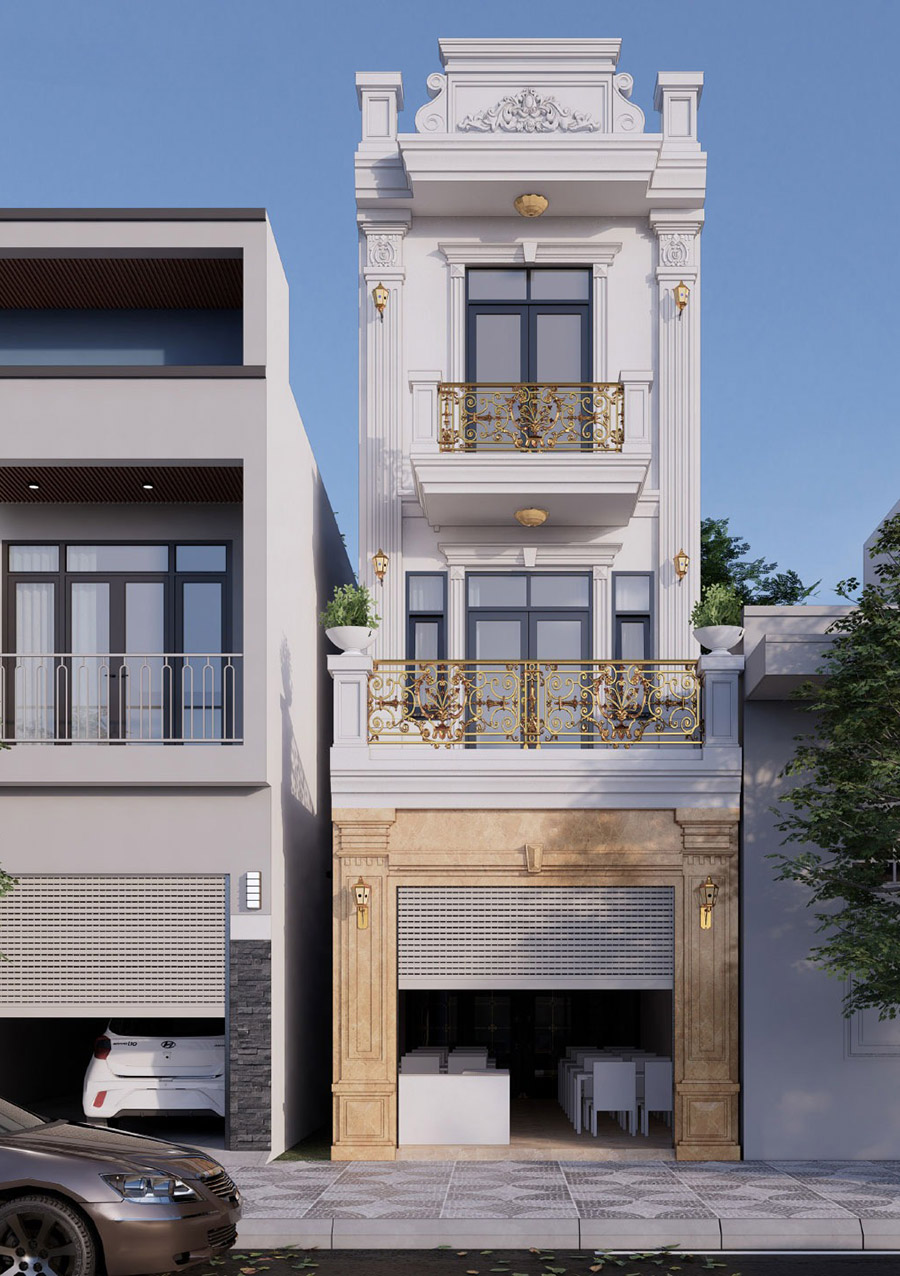 nhà phố cổ điển