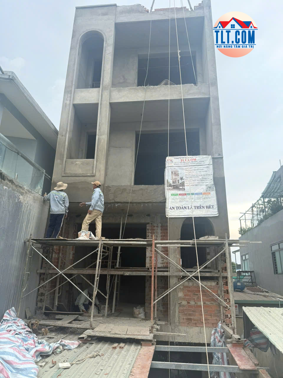 Thi công xây dựng nhà phần thô