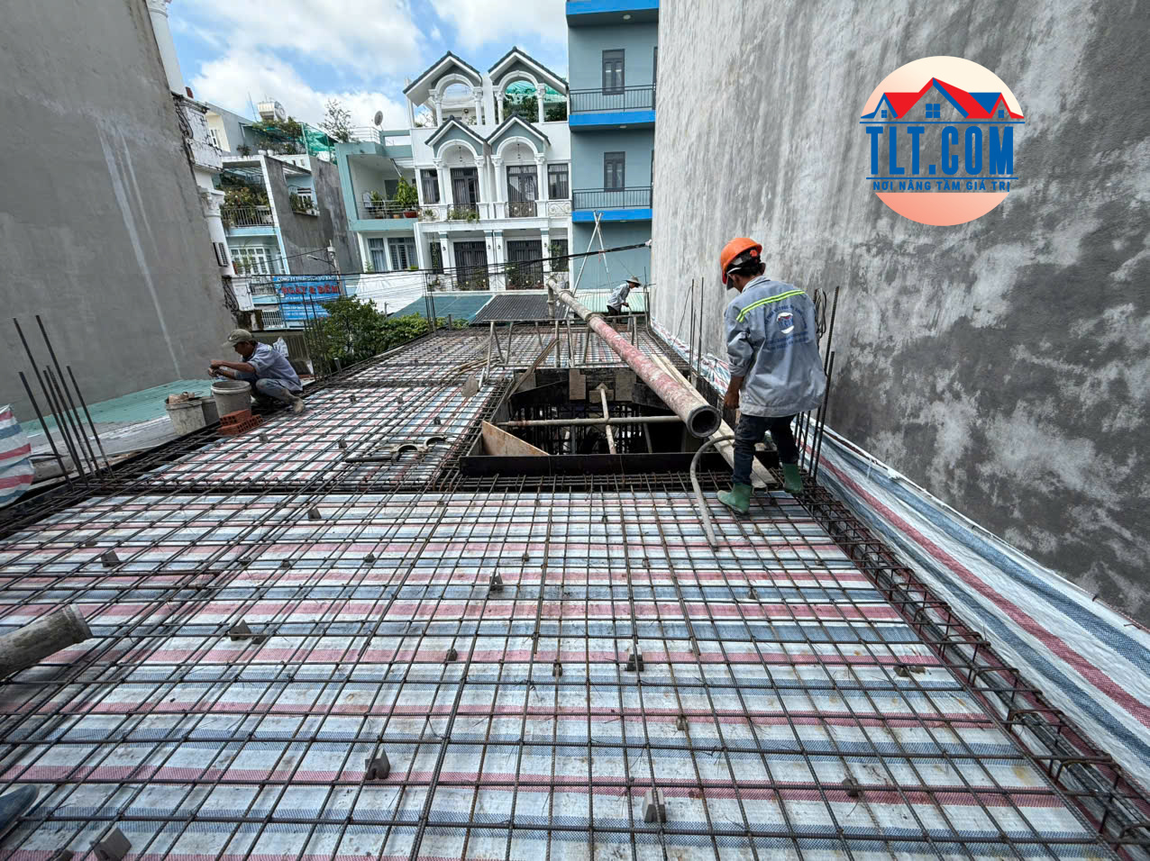 Thi công đổ bê tông sàn