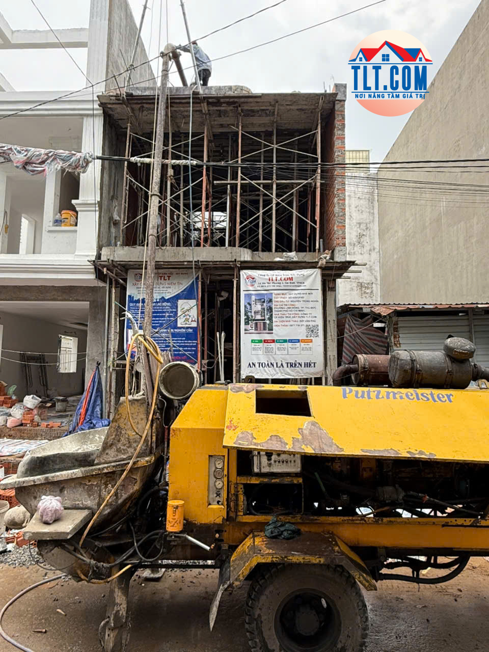 Thi công xây nhà phần thô hcm