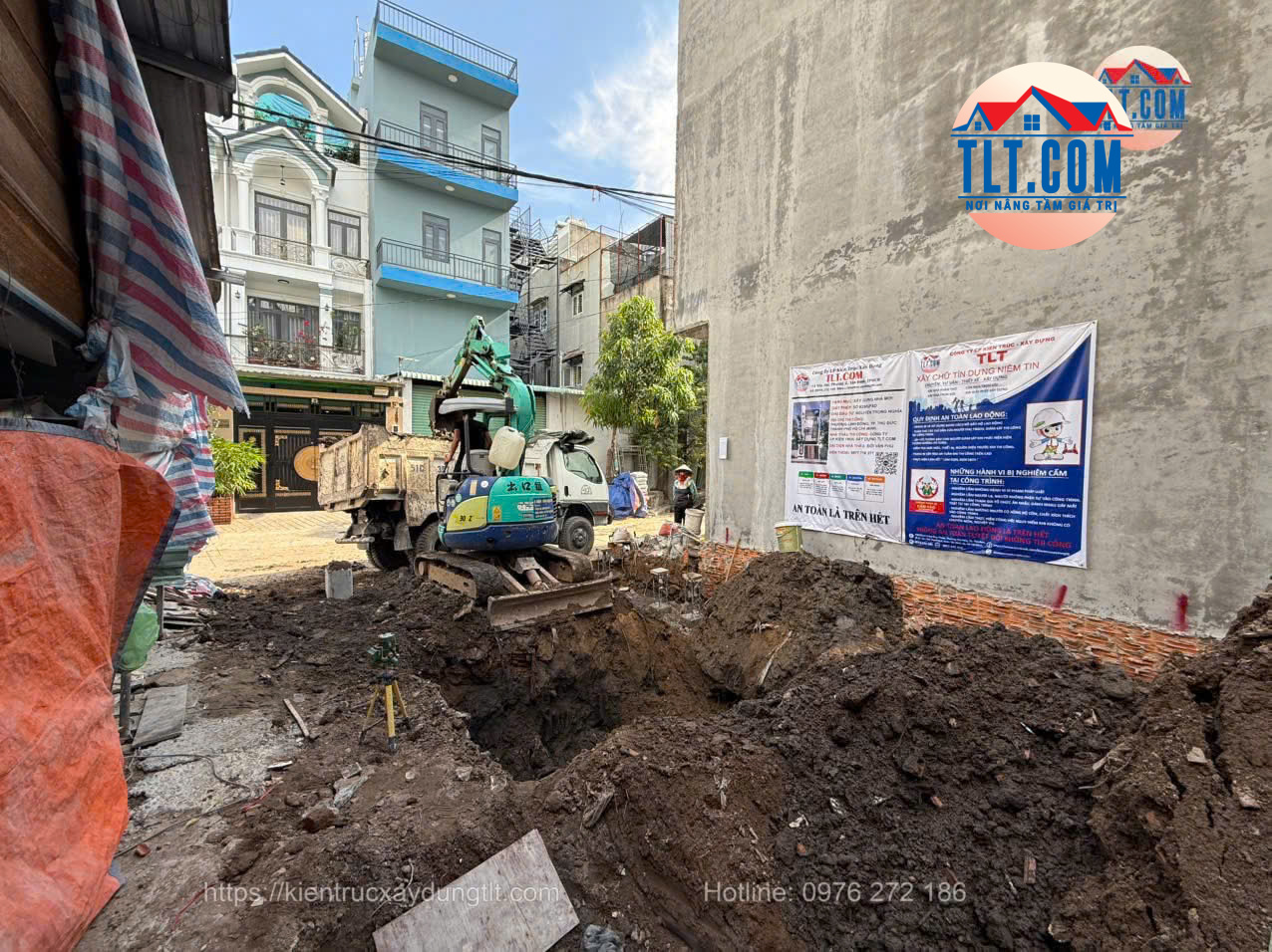 Khảo sát và ép cọc làm móng