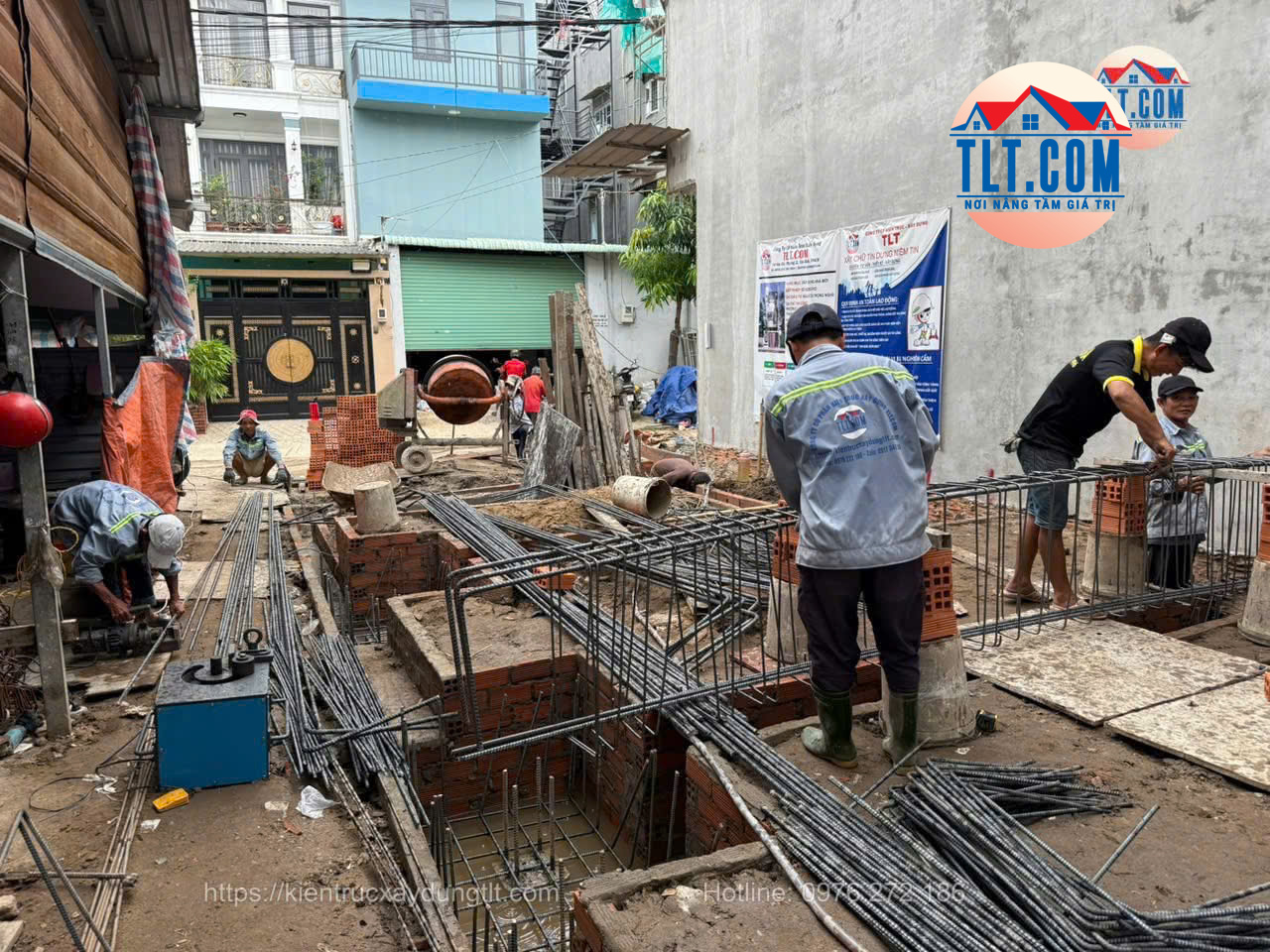 Thi công xây dựng móng