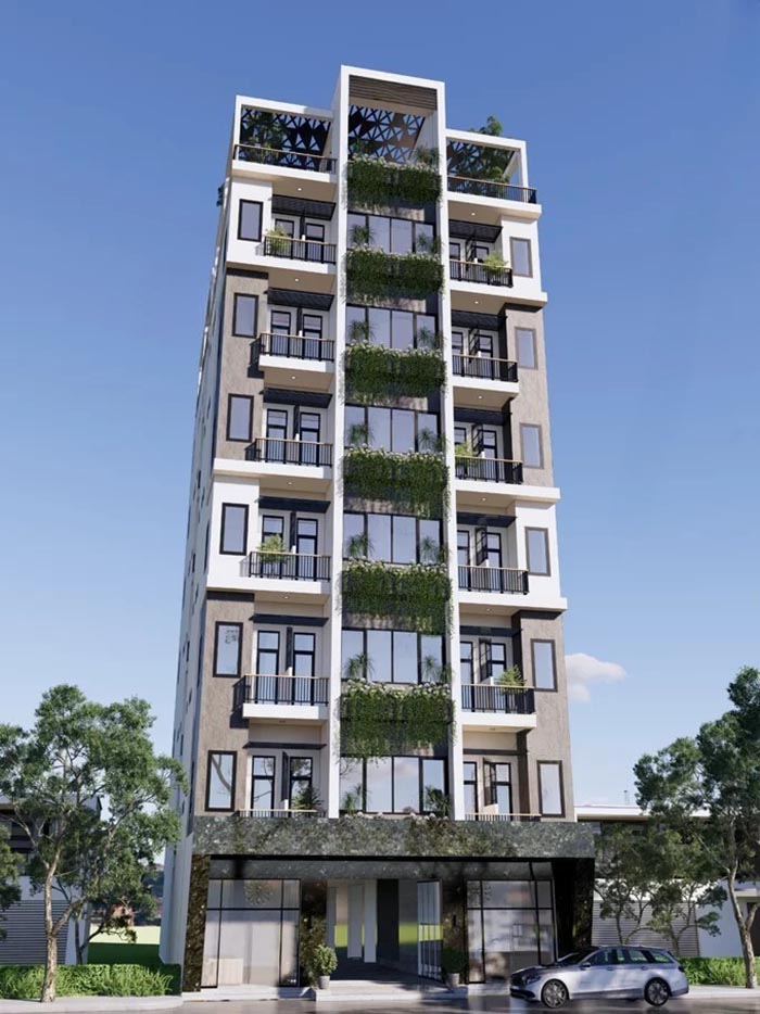 xây căn hộ dịch vụ cho thuê