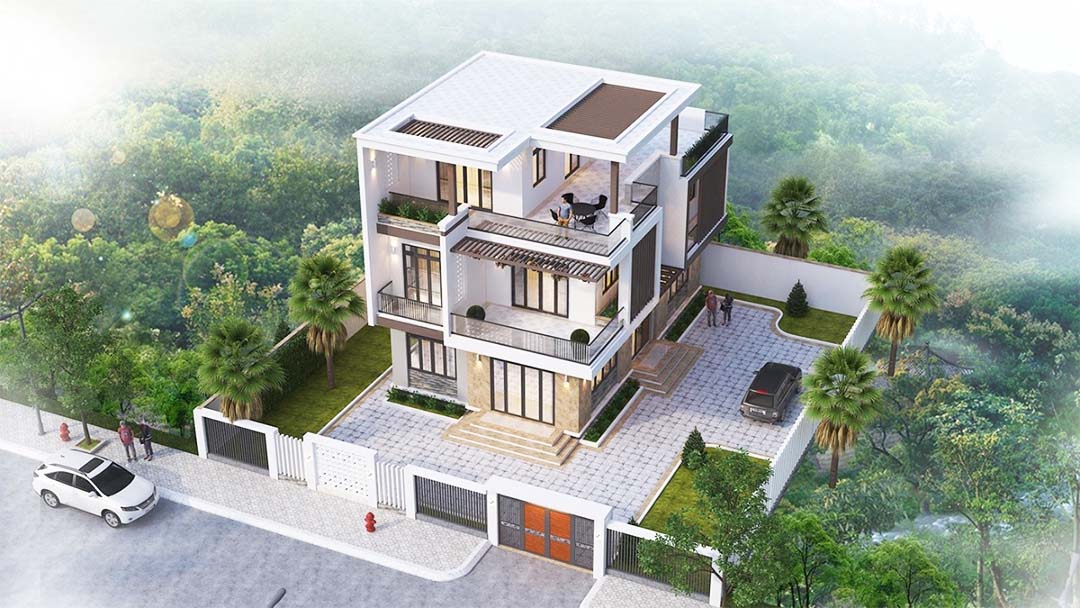 Mẫu nhà mái bằng tại An Giang