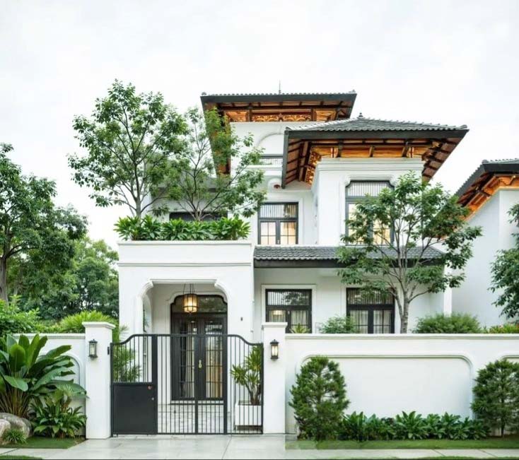 Nhà biệt thự mini 2 tầng đẹp