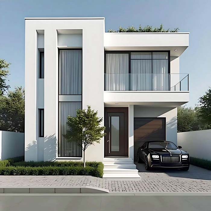 Mẫu nhà phố 2 tầng đẹp