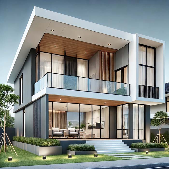 Nhà 2 tầng sang trọng