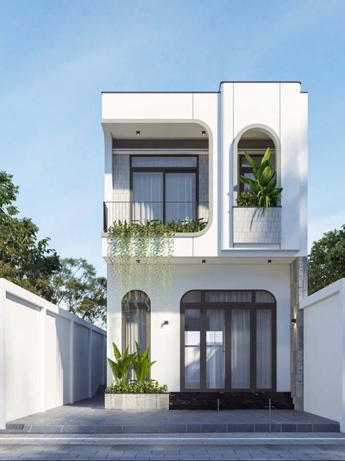 Mẫu nhà 2 tầng đẹp hiện đại