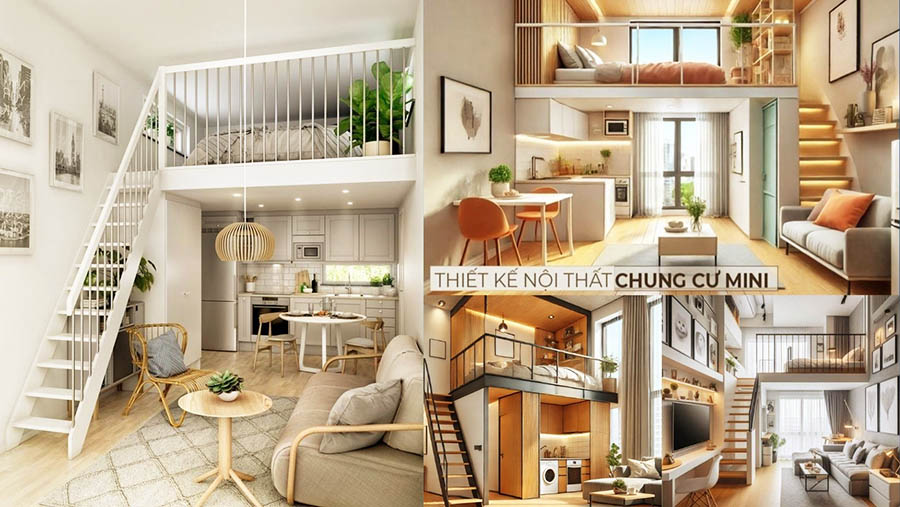 Thiết kế nội thất căn hộ có gác lửng