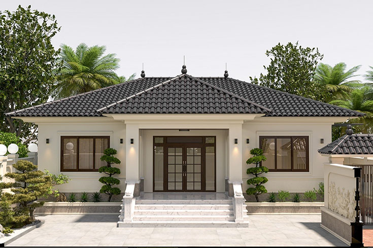 Mẫu nhà mái Nhật cấp 4