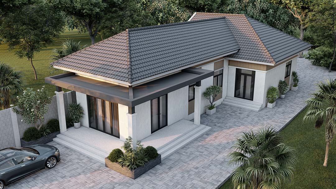 Nhà cấp 4 mái Nhật
