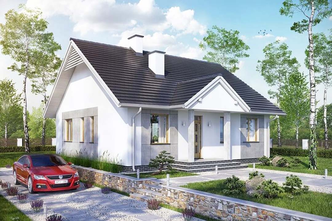 Mẫu nhà cấp 4 kiểu châu âu