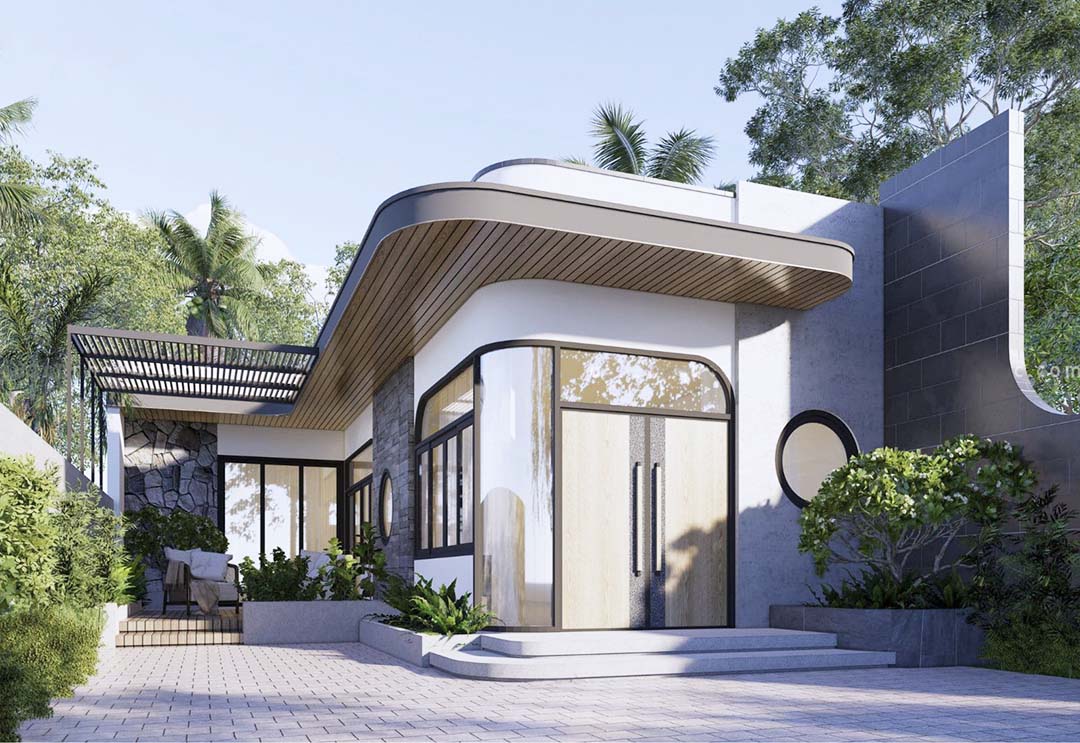 Nhà cấp 4 chữ L