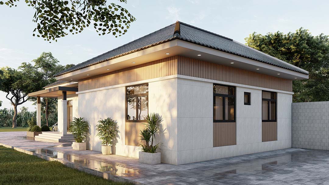 Nhà cấp 4 mái nhật
