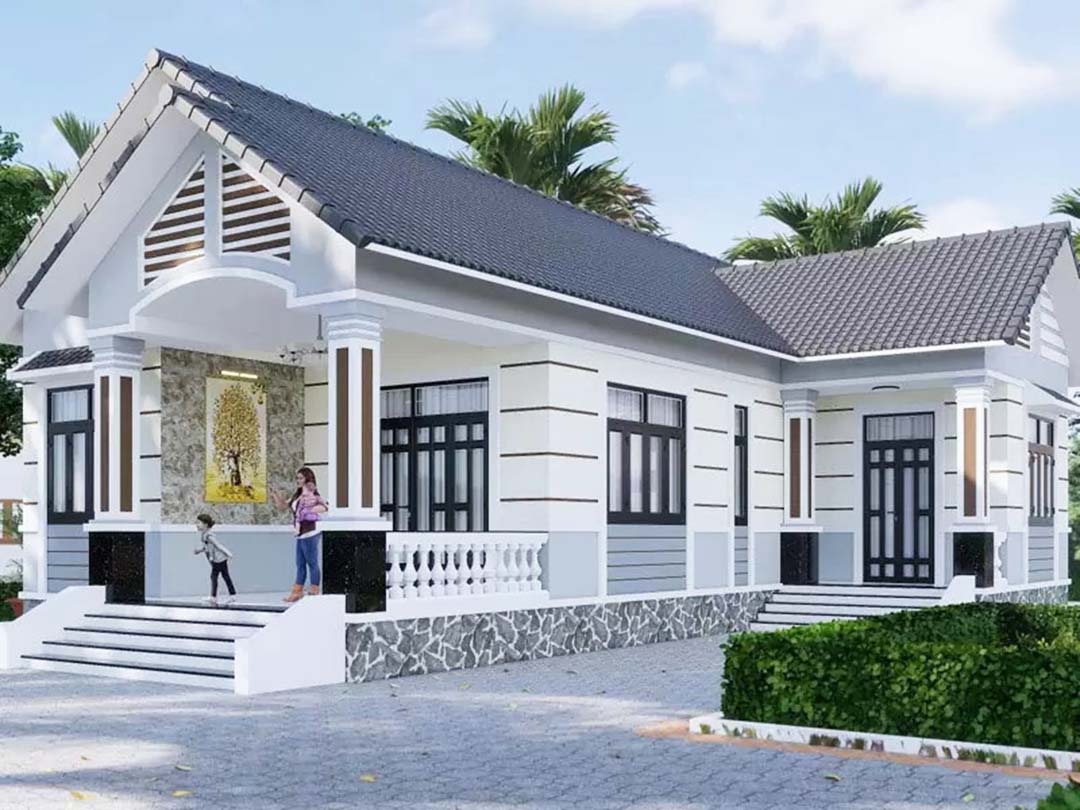 Nhà cấp 4 chữ L
