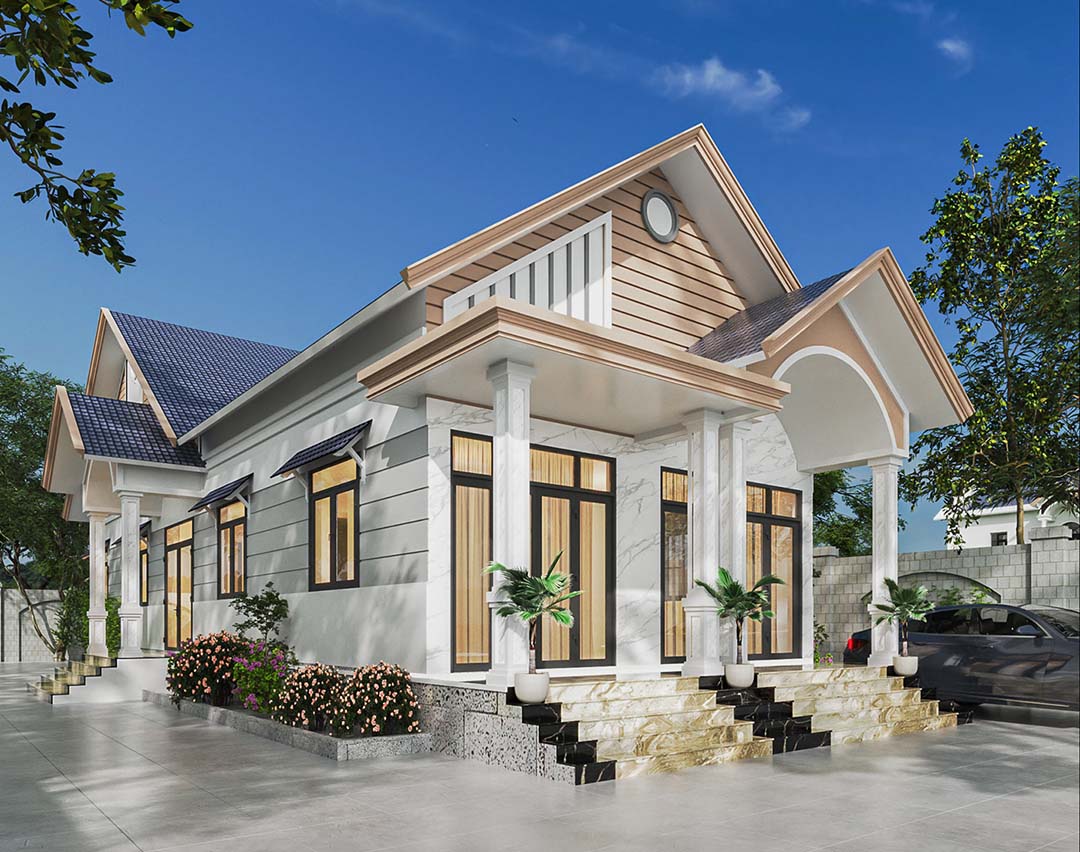Xây dựng nhà cấp 4 mái thái