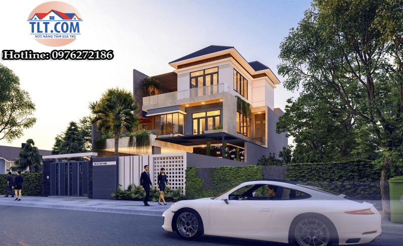 Mẫu biệt thự 3 tầng hiện đại