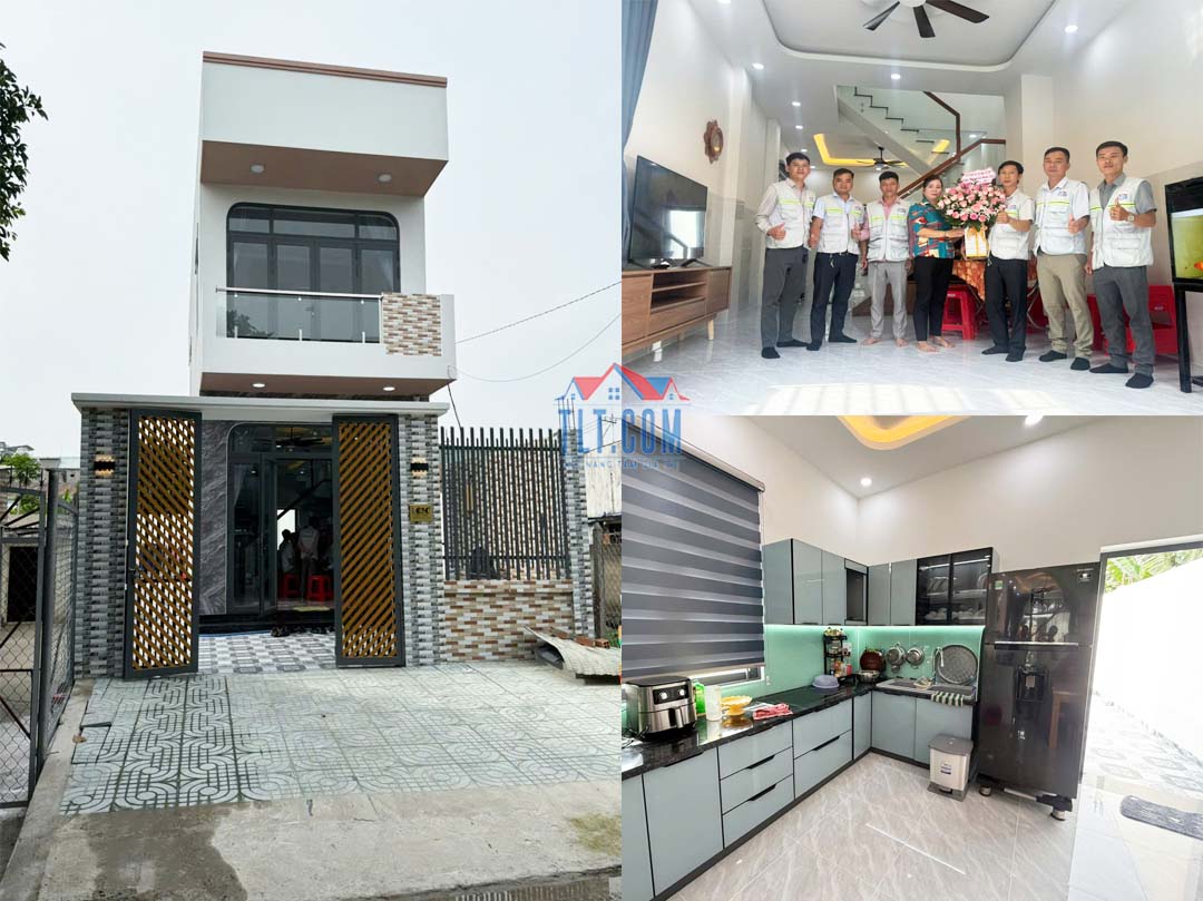 Mẫu nhà 1 trệt 1 lầu tại Mỹ Tho