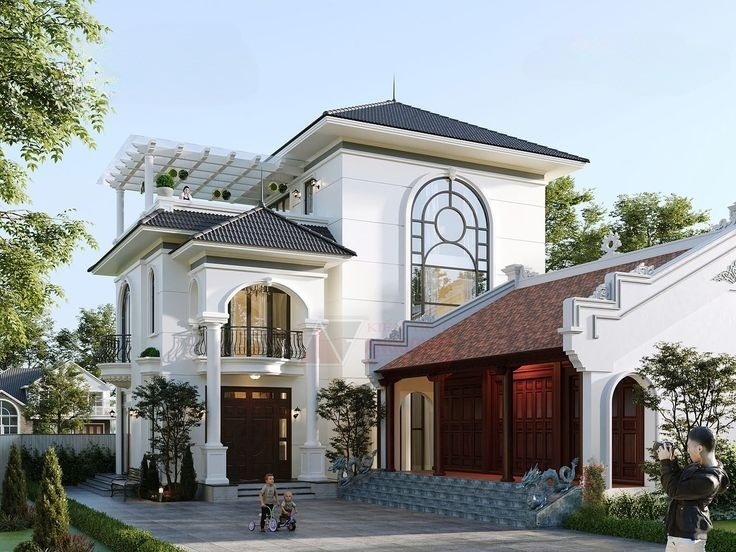 Mẫu nhà tân cổ điển tại Xuyên Mộc