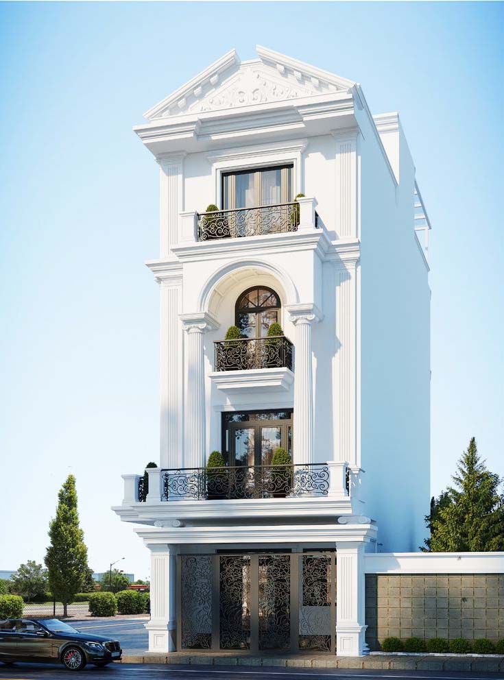 Mẫu nhà phố đẹp tân cổ điển