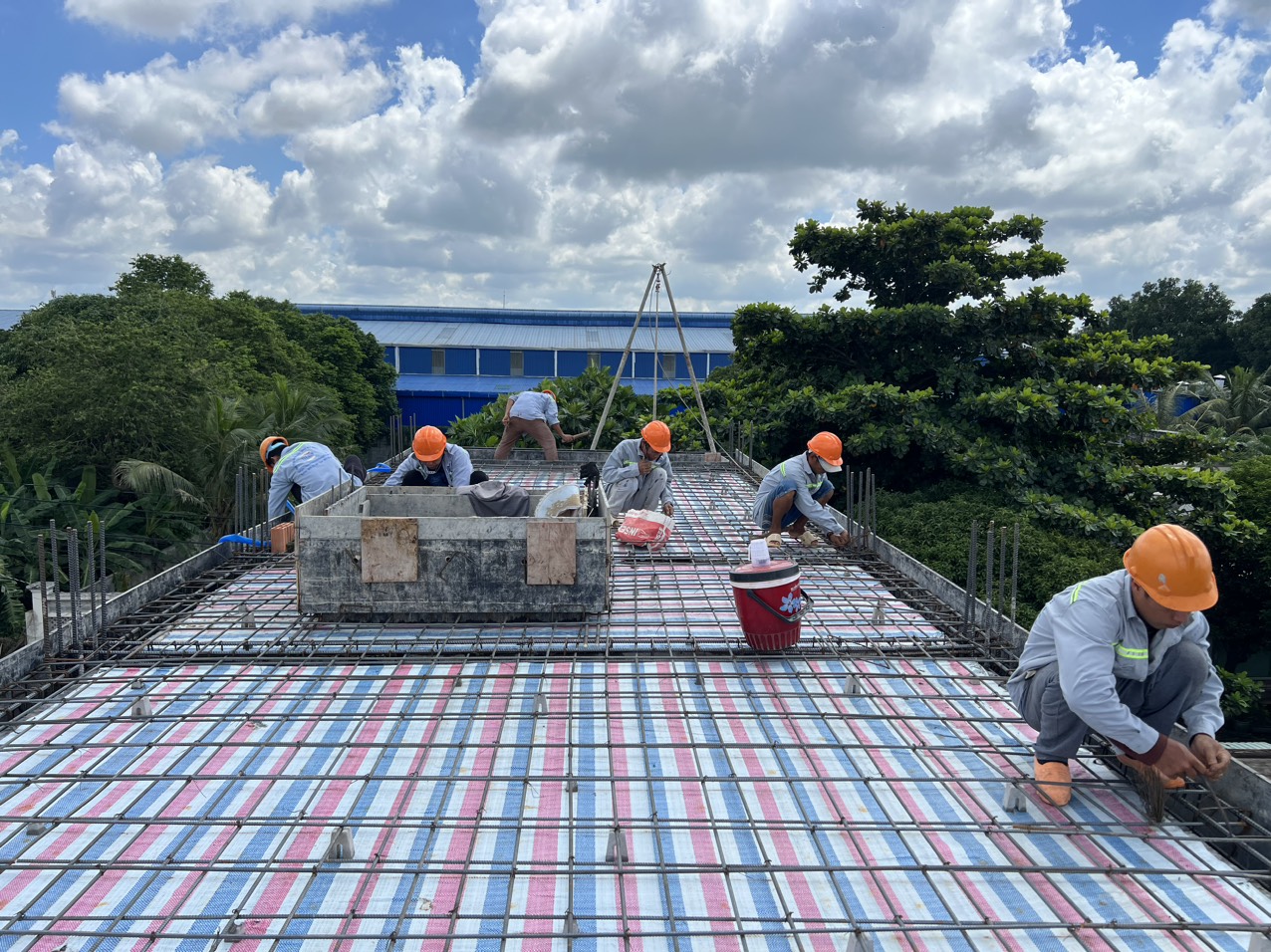 Thi công xây nhà phần thô tại châu thành