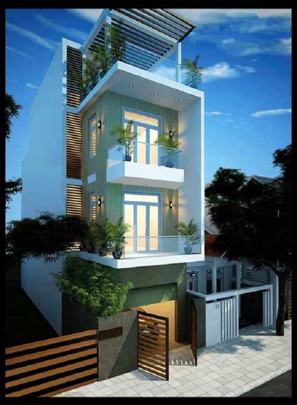 Mau nha pho gac lung