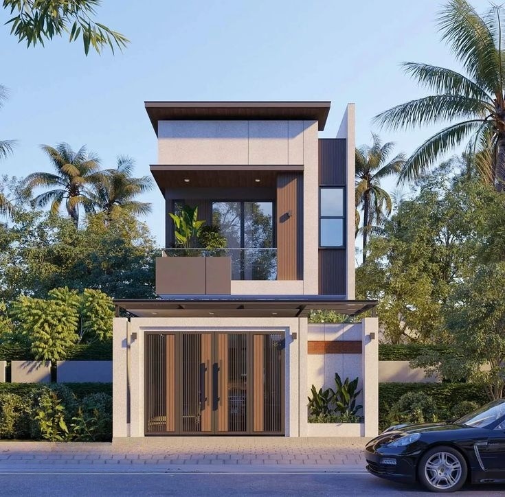 Mẫu nhà phố 2 tầng 4x16m