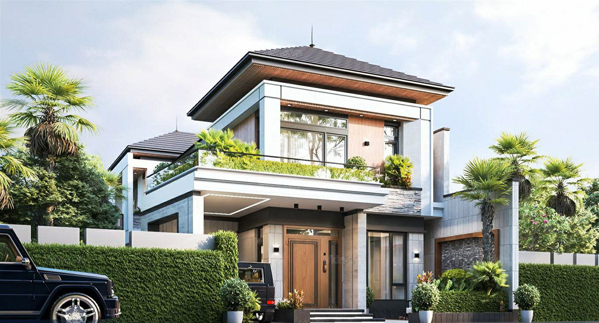 Biệt thự 2 tầng đẹp