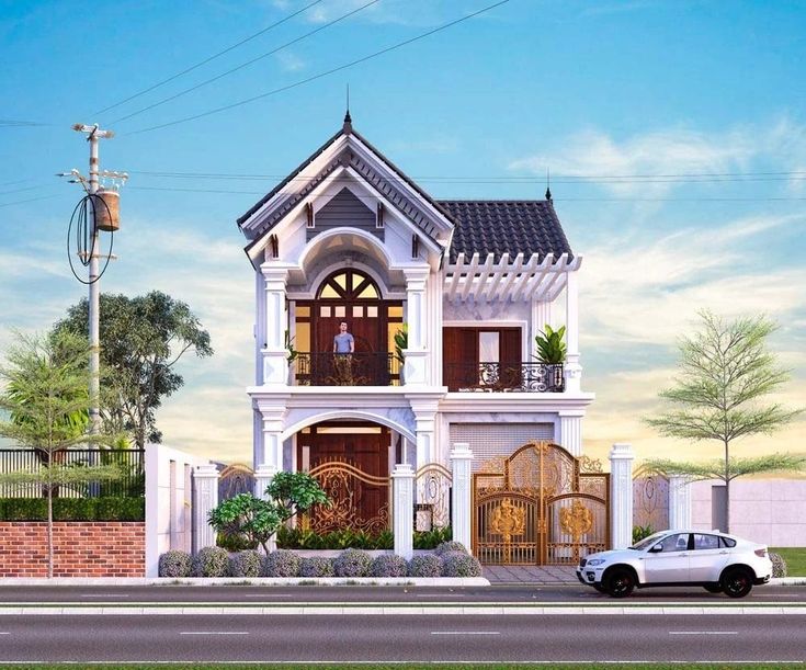 Mẫu nhà 2 tầng mái Thái