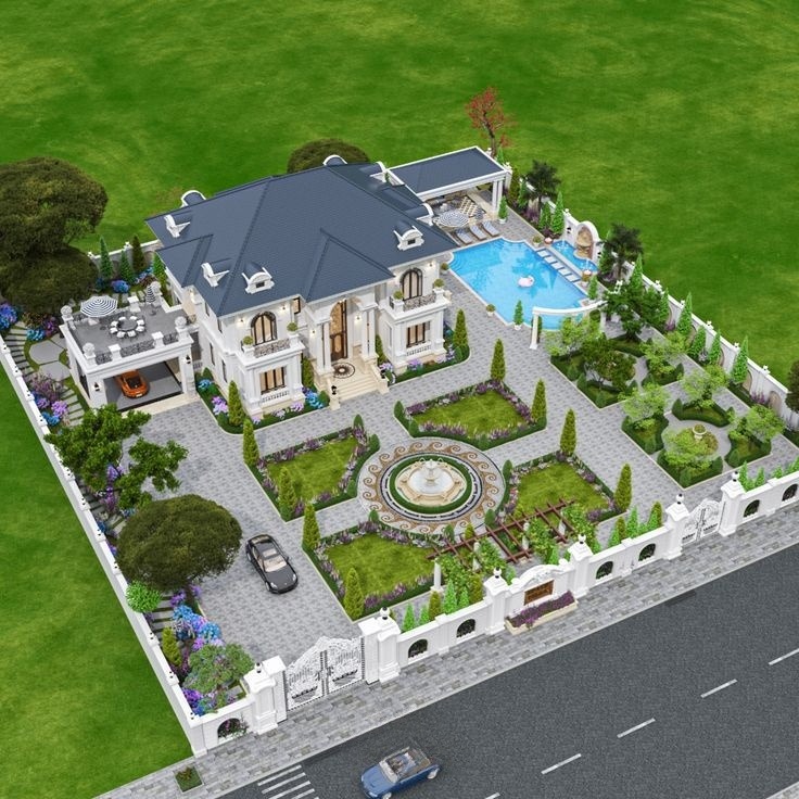 Mẫu nhà sân vườn 