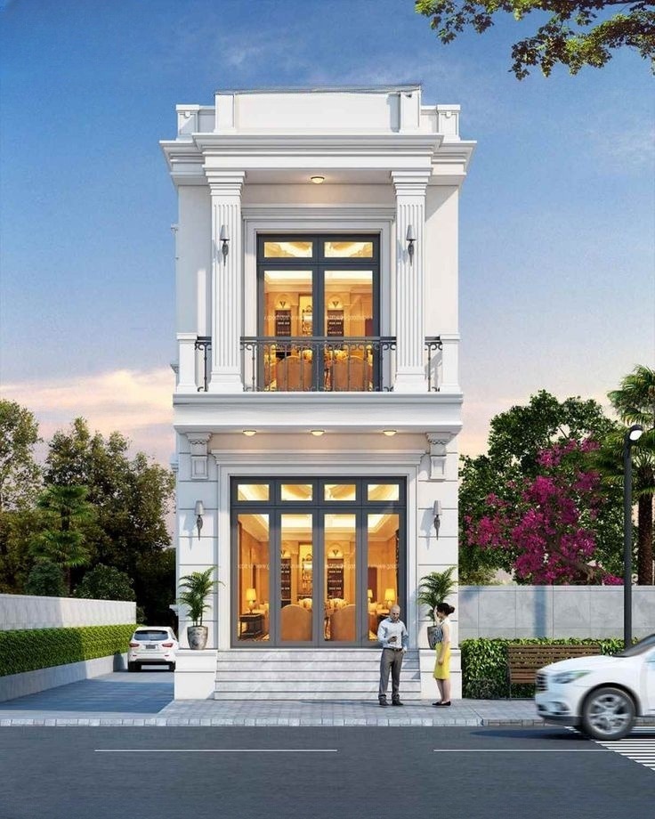 Mẫu nhà 2 tầng tân cổ điển