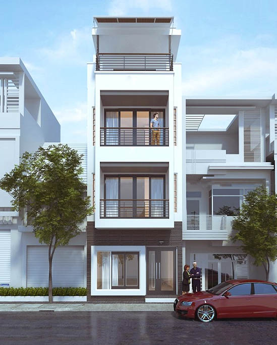 Nhà 1 trệt 2 lầu 1 tum 80m2