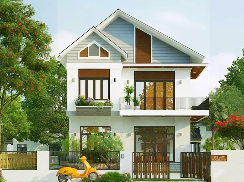 Mẫu nhà mái thái 80m2