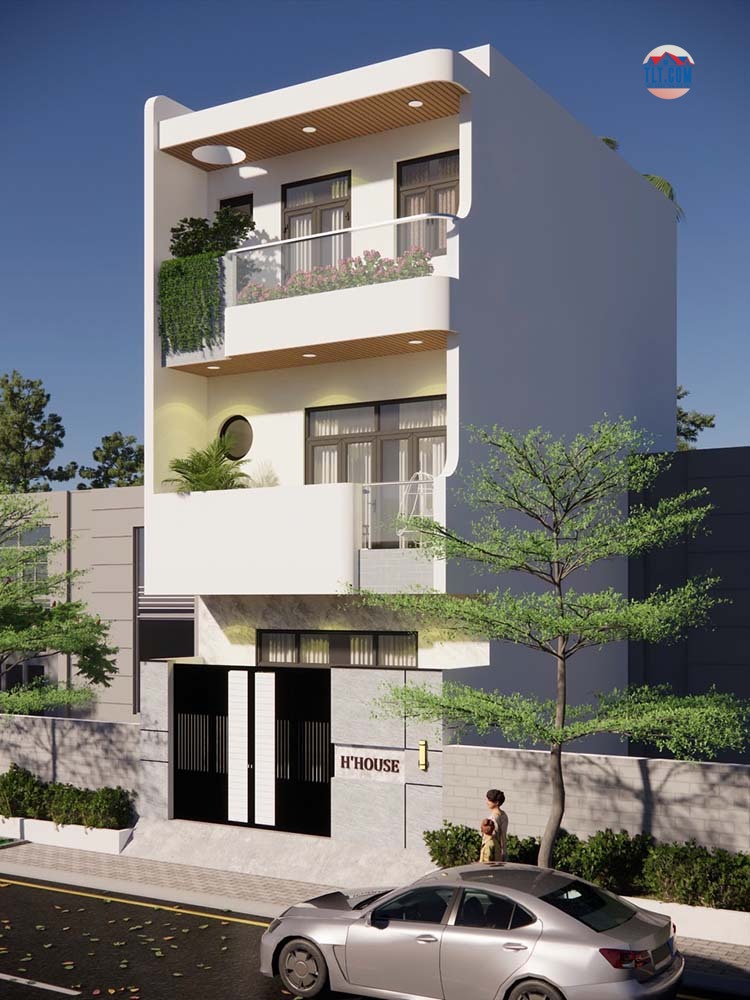 Nhà 1 trệt 2 lầu